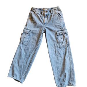 Levi '94 Baggy Cargo JEANS Size 29x30 Mid Rise Loose Adjustable Hem New Wide Leg